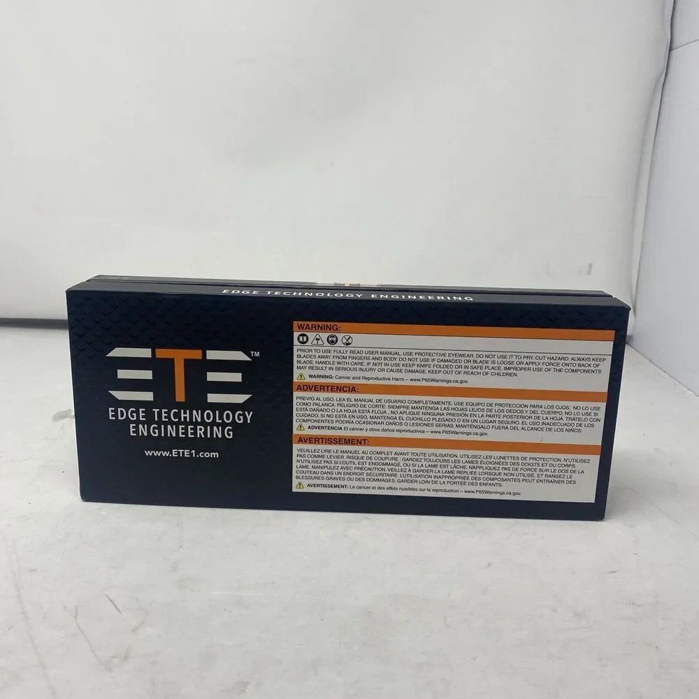 Edge Technology Engineering ETEK1704 ETE Full Tang Fixed 3.75
